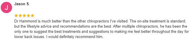 Chiropractic Shawnee KS Testimonial Jason