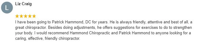 Chiropractic Shawnee KS Testimonial Liz